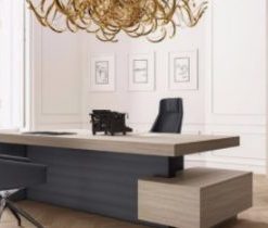 Executive table, L shaped desk, office table, office furniture