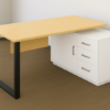 Executive table, L shaped desk, office table, office furniture