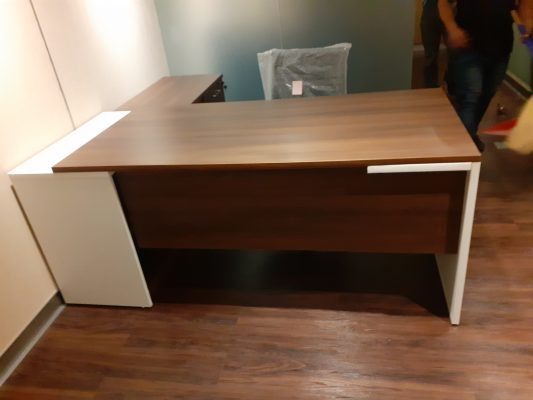 Executive table, L shaped desk, office table, office furniture