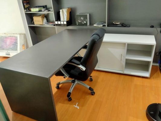 Executive table, L shaped desk, office table, office furniture