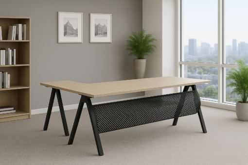 Upgrade your workspace with the modern office table AK-05 from Queens Arts & Trends, Philippines. Sleek, durable, and perfect for productivity.