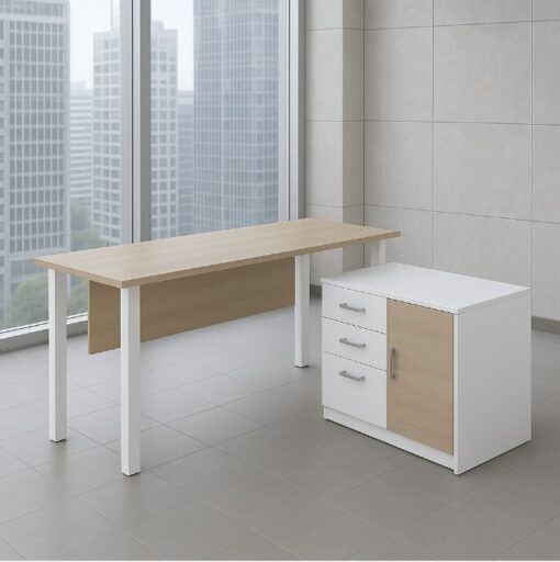 Upgrade your workspace with the modern office table AK-05 from Queens Arts & Trends, Philippines. Sleek, durable, and perfect for productivity.