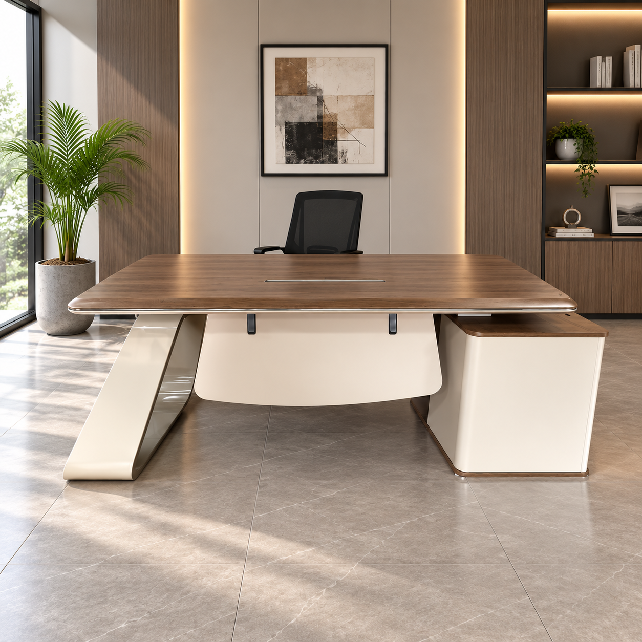 Office table, DZ-93, table, Office Furniture, L-Type table, Executive Table