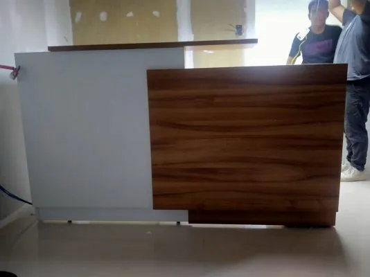 reception table, reception counter, modern reception desk, office reception desk, front desk table,