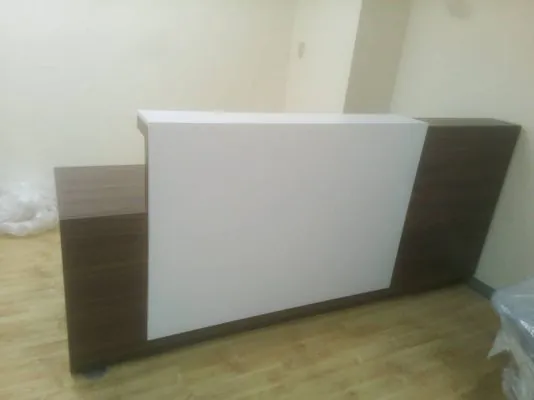 reception table, reception counter, modern reception desk, office reception desk, front desk table,